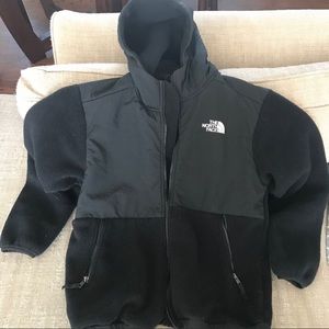 Boys Large hooded North Face jacket